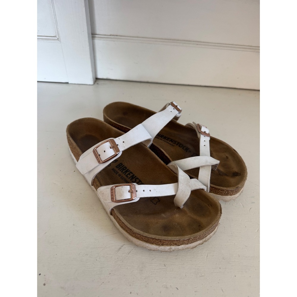 Birkenstock white Mayari sandals size 36 (5-5.5)